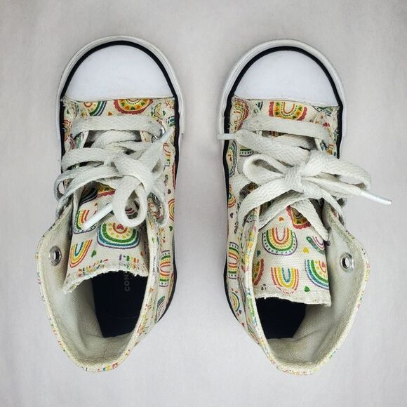 Chuck Taylor All Star Rainbow High Top Shoe Size 7 - Picture 5 of 10